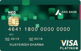 Axis Bank NEO Credit Card 1